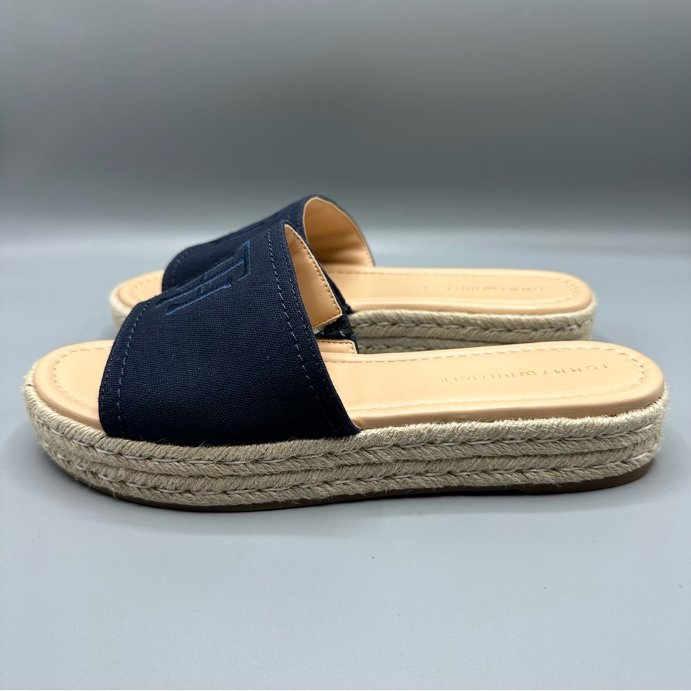Tommy Hilfiger Espadrilles Flat Slides Women’s Size 9.5 Blue